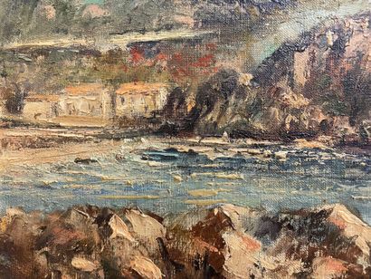 Lucien ANCEL (1914-1985)
Vue du Fort de Porto...