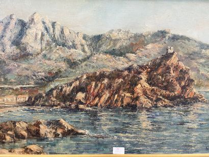 Lucien ANCEL (1914-1985)
Vue du Fort de Porto...