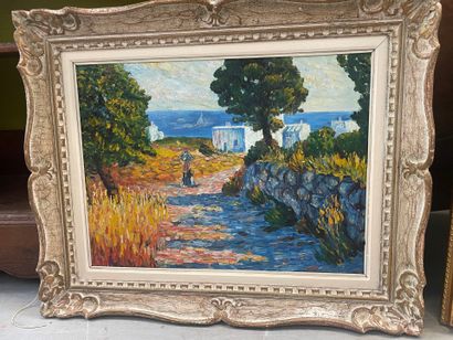 Ecole française du 20ème
Paysage de mer à...