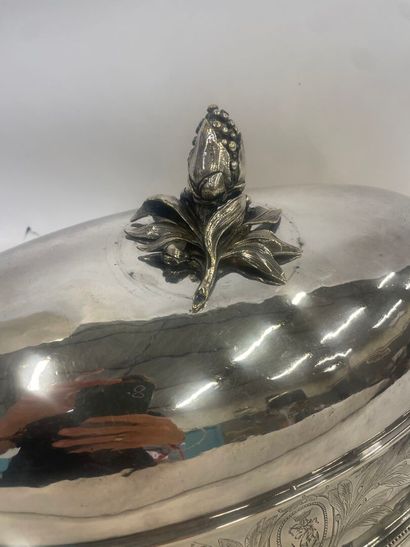CHRISTOFLE Cloche de table en métal argenté...