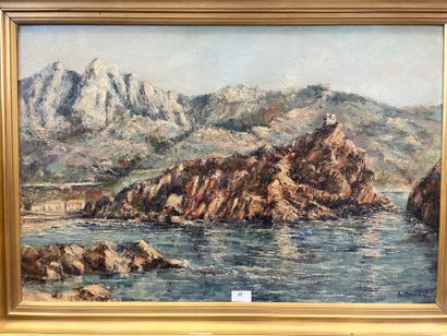 Lucien ANCEL (1914-1985)
Vue du Fort de Porto...