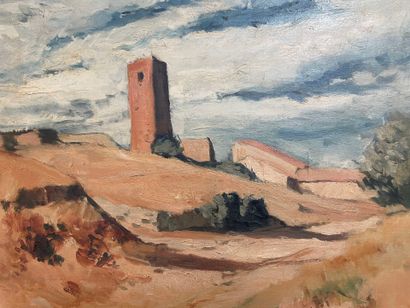 Marcel SAHUT (1901-1990)
Vue d'Espagne 
Paysage...