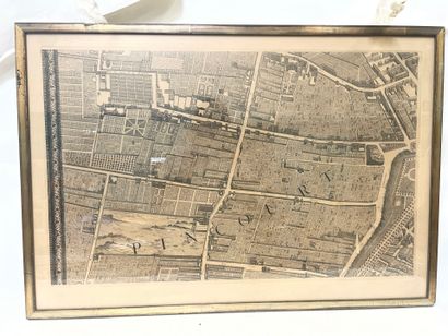 Plan de Paris rue de la Roquette, rue des...