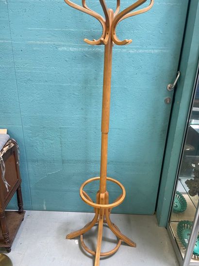 Porte manteau perroquet en bois blond
H :...