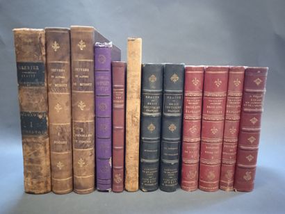 Lot de reliures modernes dont livres de Droit...