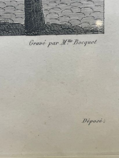 D'apès BOCQUET, imprimé COURVOISIER 
Vue...