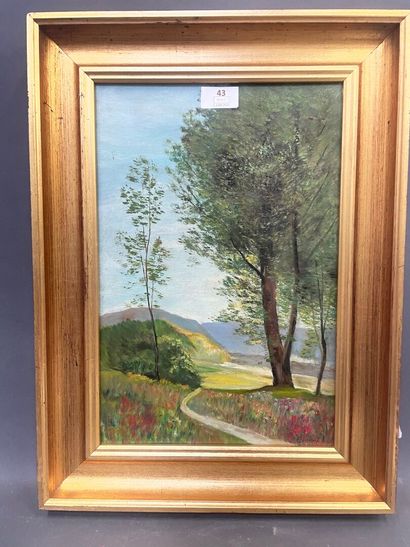 ENVENT
Paysage de Provence
Huile sur isore,...