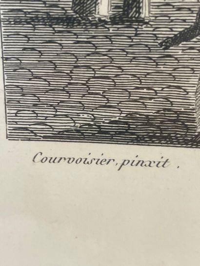 D'apès BOCQUET, imprimé COURVOISIER 
Vue...