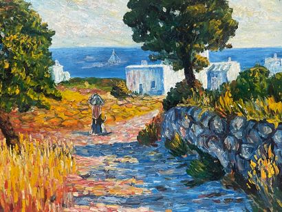 Ecole française du 20ème
Paysage de mer à...