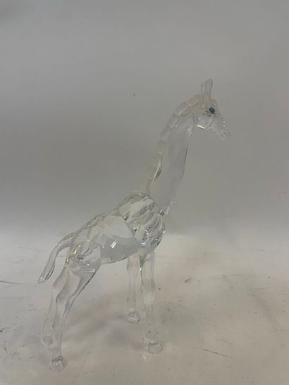 Girafe en cristal de Swarovski, 
H : 13 ...