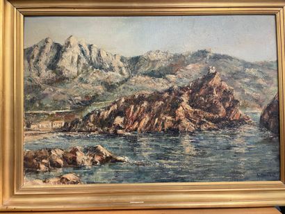 Lucien ANCEL (1914-1985)
Vue du Fort de Porto...