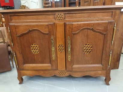 Travail Lorrain,
Buffet en chêne marqueté,...