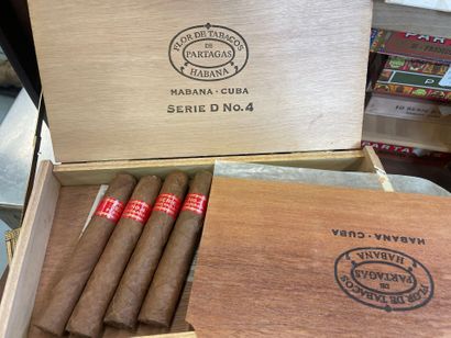 Cave à cigare en acajou avec cigares cub...