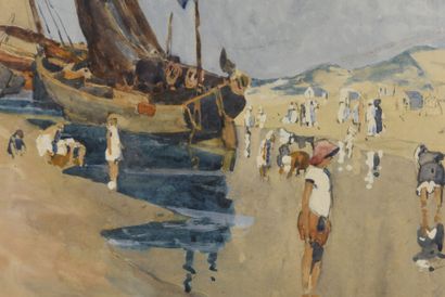 Jan Angelo ZEYER (1878 - 1945)
Vue de plage
Aquarelle...