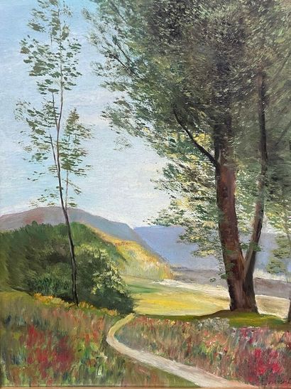 ENVENT
Paysage de Provence
Huile sur isore,...