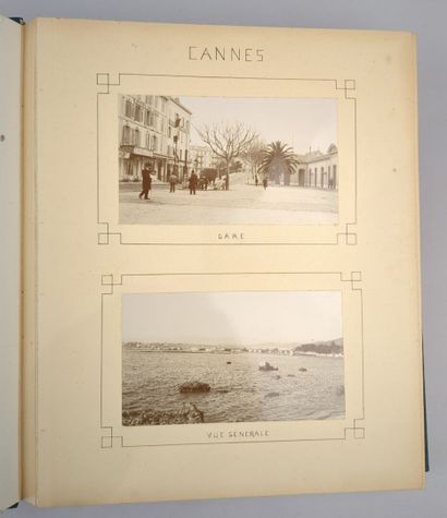 [Photographie] Côte d'azur - 1904-1905. Album...