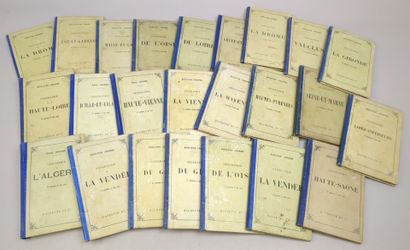 JOANNE (Adolphe) Réunion de 24 volumes in-12...