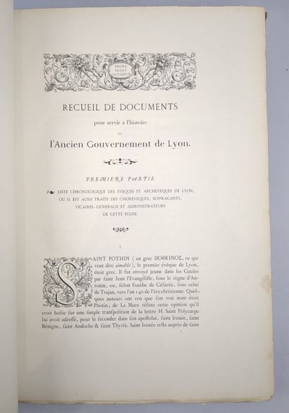 [Héraldique] [Lyon] MOREL de VOLEINE (L.)...