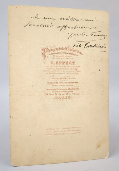 [Photographie] Jules FERRY. Photographie...