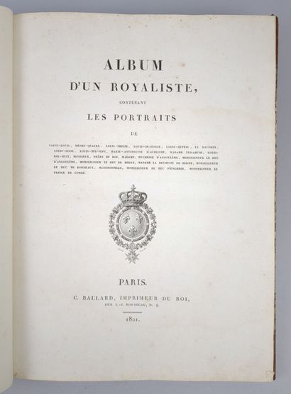 [Monarchie] MAUZAISSE (Jean-Baptiste). Album...