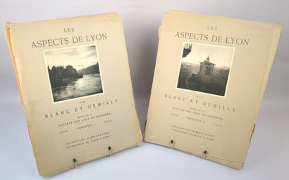 BLANC & DEMILLY. Les aspects de Lyon. 2 portfolios...