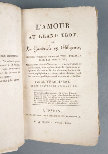 [CUISIN (J. P. R.)] L'Amour au grand trot,...