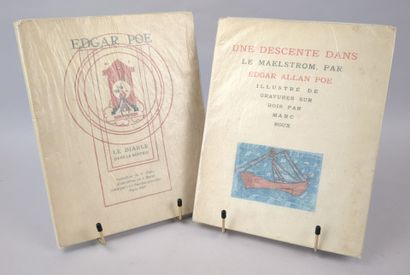 POE (Edgar Allan). Réunion de 2 volumes in-8...