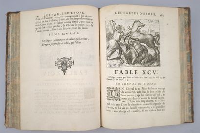ÉSOPE. Les Fables d'Esope, gravées par Sadeler,...