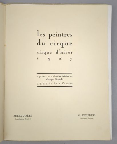 ROUAULT (Georges). Les Peintres du cirque....