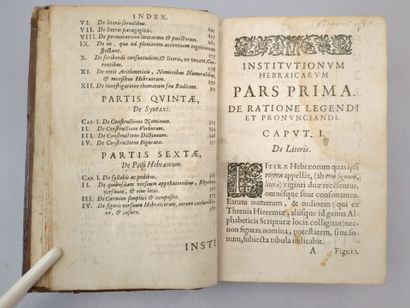 MAYR (Georges) Institutiones Linguae Hebraicae,...