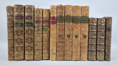 13 volumes reliés du XVIIIe ou du début du...