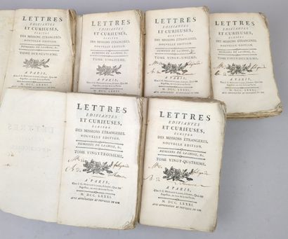 [Chine] [Compagnie de Jésus]. Lettres édifiantes...