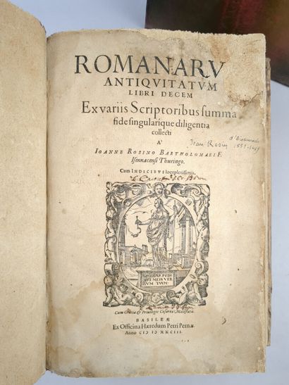 ROSINUS (Johanem). Romanarum antiquitatum...