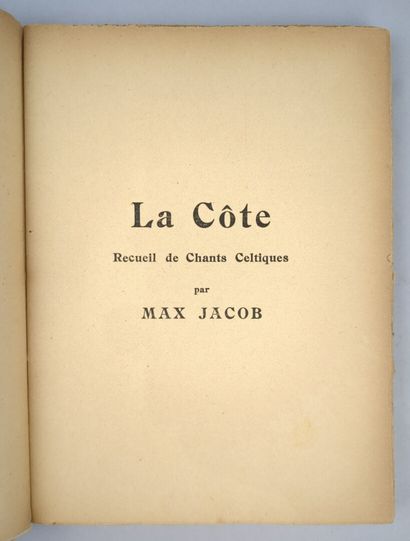 JACOB (Max). La Côte. Recueil de chants celtiques...
