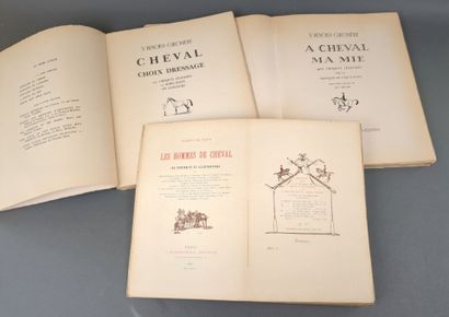 [Cheval] [Équitation]. Réunion de 3 volumes...