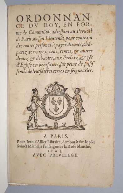 ORDONNANCE DU ROY, en forme de commission,...