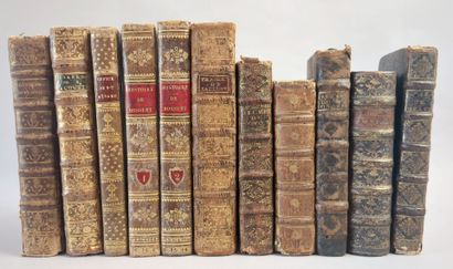 11 volumes reliés du XVIIe, XVIIIe ou du...