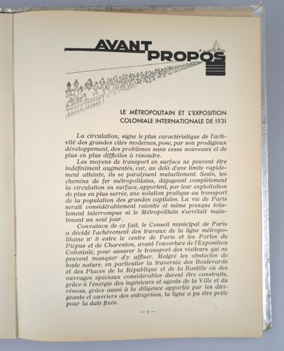 Le Chemin de fer métropolitain de Paris....