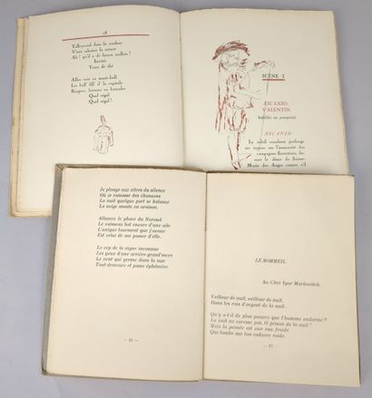 JACOB (Max). Réunion de 2 volumes in-8 brochés...