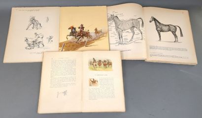 [Cheval] [Équitation]. Réunion de 3 volumes...