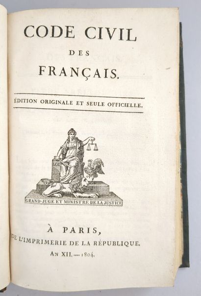 Code civil des Français. Edition originale...
