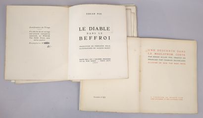 POE (Edgar Allan). Réunion de 2 volumes in-8...