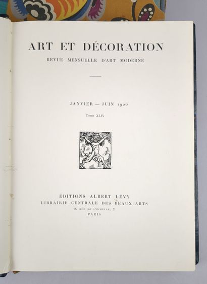 ART & DÉCORATION. Paris, éditions Albert...