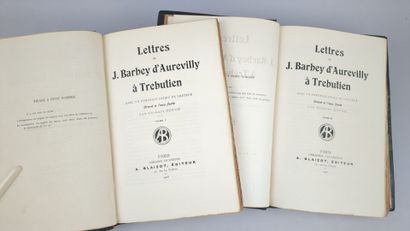 BARBEY D'AUREVILLY (Jules). Lettres à Trébutien....