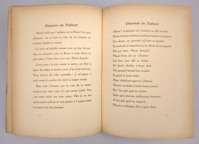 JACOB (Max). La Côte. Recueil de chants celtiques...