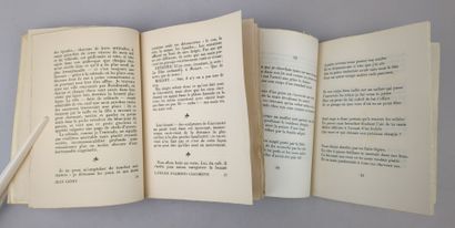 GENET (Jean). Réunion de 2 volumes in-8 brochés...