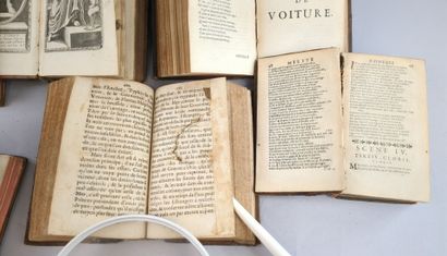 Réunion de 9 volumes in-12 du XVIIe ou du...