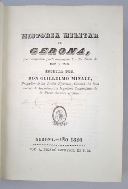 [Reliure aux armes royales] [Espagne] MINALI...