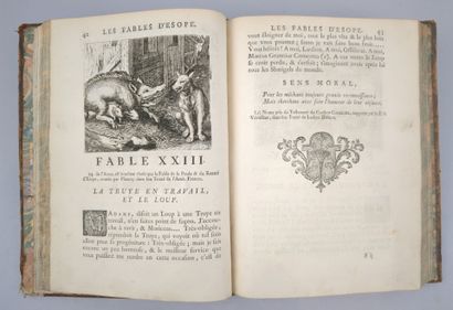 ÉSOPE. Les Fables d'Esope, gravées par Sadeler,...