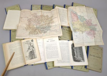 JOANNE (Adolphe) Réunion de 24 volumes in-12...